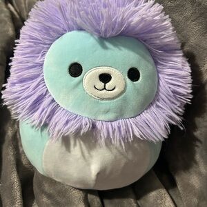 Squishmallows Plush Lion - Light Blue and Lavender